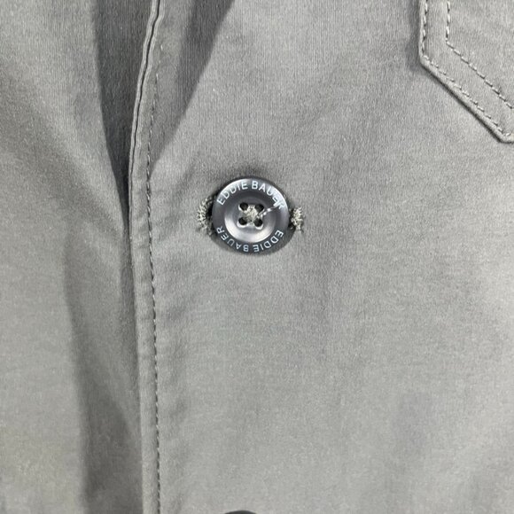 Eddie Bauer Travex Voyager Blazer Jacket Mens 40 Gray Nylon Stretch Travel - Picture 4 of 13